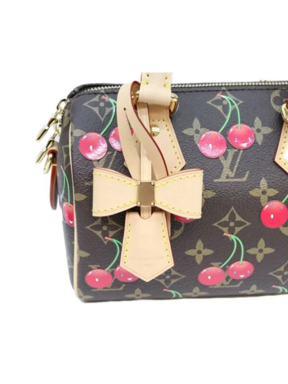 Louis Vuitton Takashi Murakami Monogram Cherry Speedy Bandouliere 20 Handbag